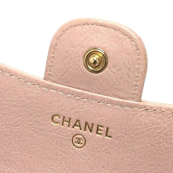 CHANEL V-Stitch Chevron CompactWallet Wallet Trifold wallet Lambskin Leather - Picture 10 of 16